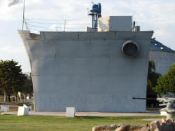 Representaci? de la proa del Crucero ARA General Belgrano